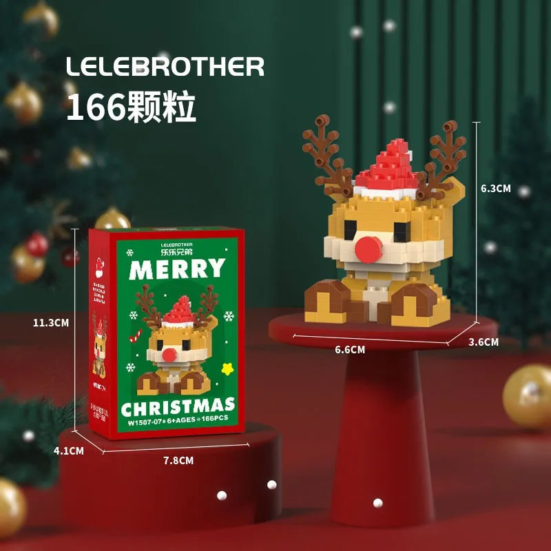 Building block Christmas figures – fun for the whole family