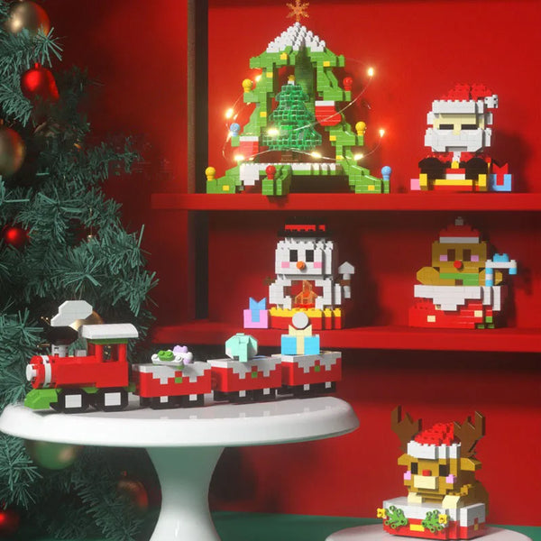 Building block Christmas figures – fun for the whole family