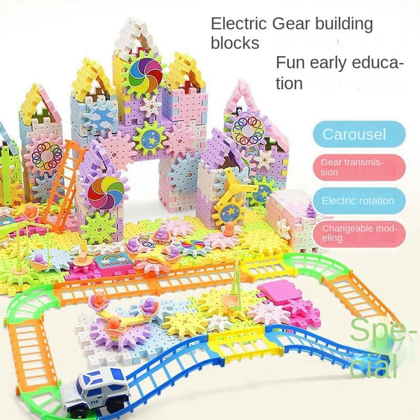 Rotating Montessori Building Blocks Toy