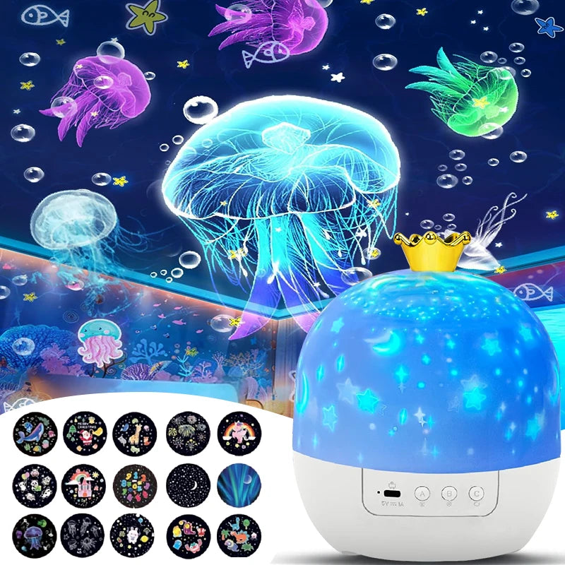 Ocean Starry Projector Night Light Lamp for Children