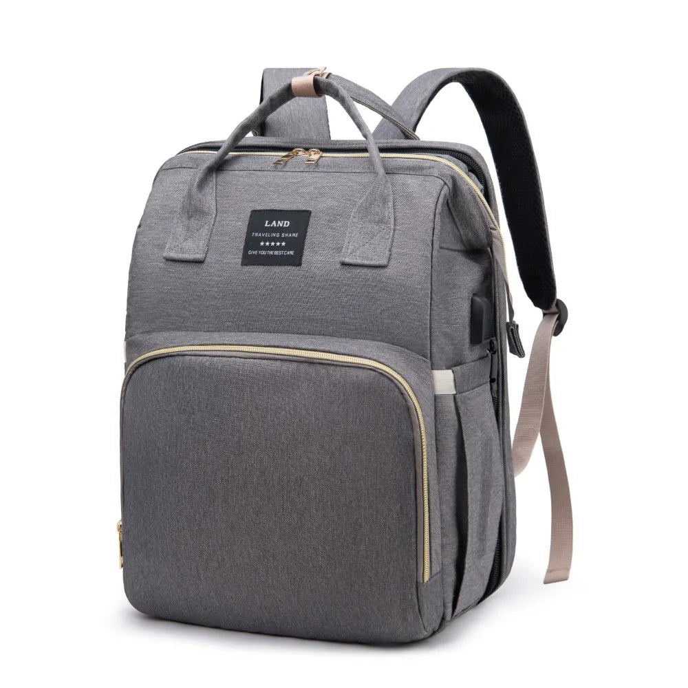 Lightweight Portable 2-in-1 Folding Crib Backpack