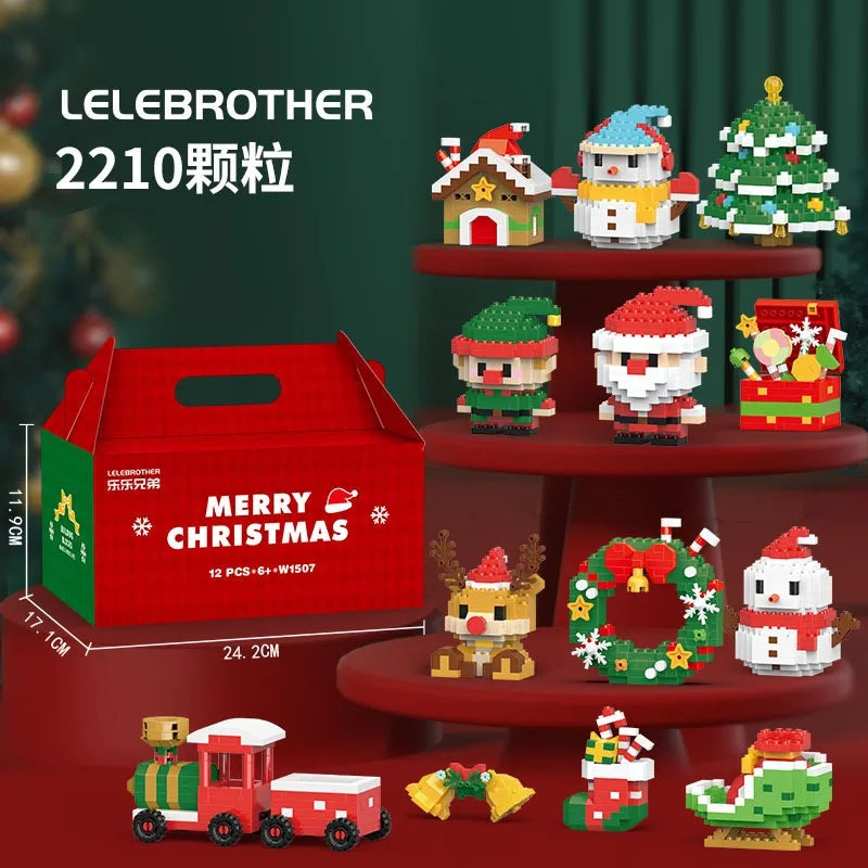 Building block Christmas figures – fun for the whole family