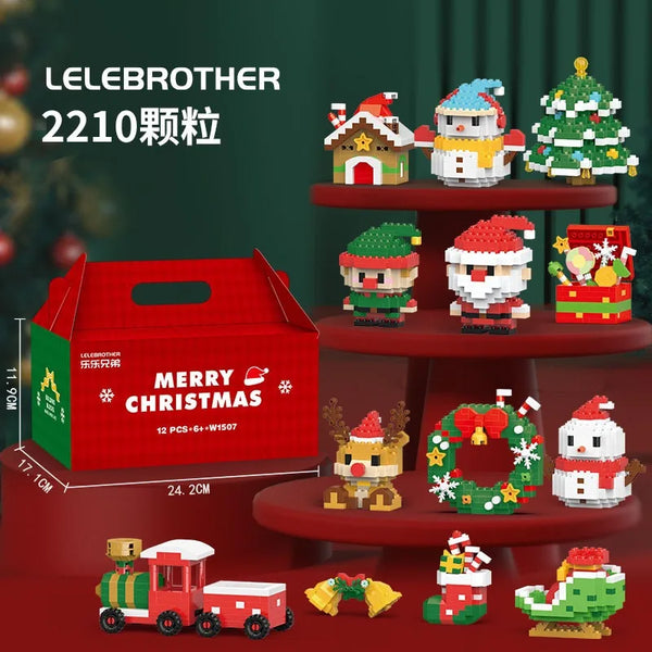 Building block Christmas figures – fun for the whole family