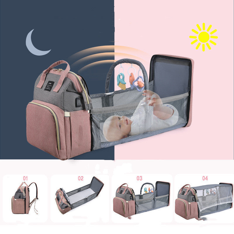 Baby Crib Backpack with large capacity baby changing station on-the-go