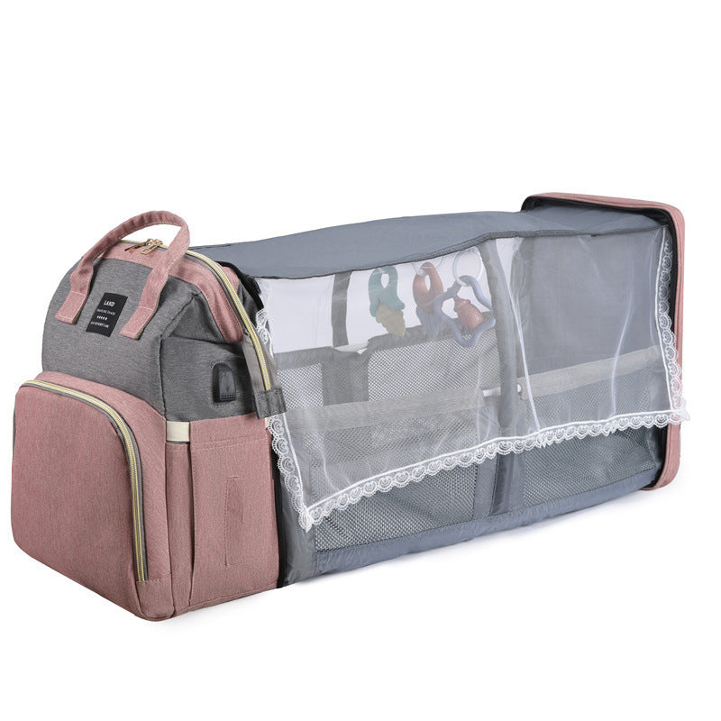 Baby Crib Backpack with large capacity baby changing station on-the-go